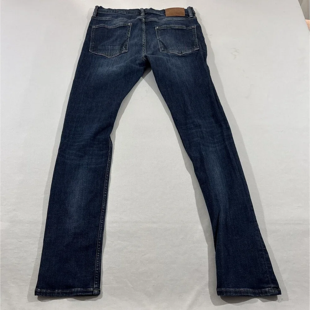 All Saints Jeans Mens Blue Cigarette Slim Skinny Dark Wash Denim Pants Sz 31